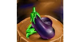 Drawing of Eggplant by Elliev