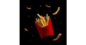 Pommes frittes-Zeichnung von Joze