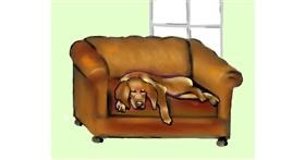 Drawing of Couch by Cec