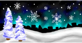 Drawing of Snowflake by Lyra