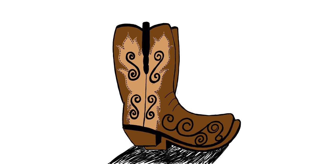 Drawing of Boots by Ashley