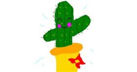 Drawing of Cactus by Roxy
