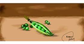 Drawing of Peas by Aneeyas