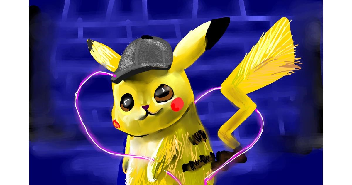 Drawing of Pikachu by Rose rocket