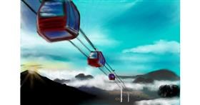 Drawing of Cable car by Wizard