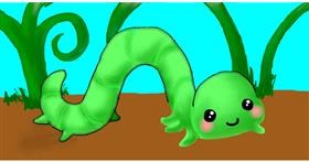 Drawing of Worm by shelby