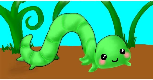 Drawing of Worm by shelby