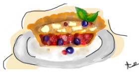 Drawing of Pie by love
