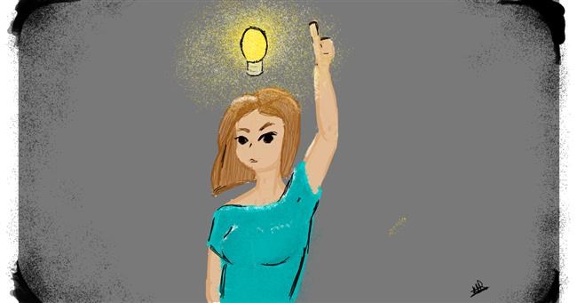 Drawing of Light bulb by Obnoxious But Consistent