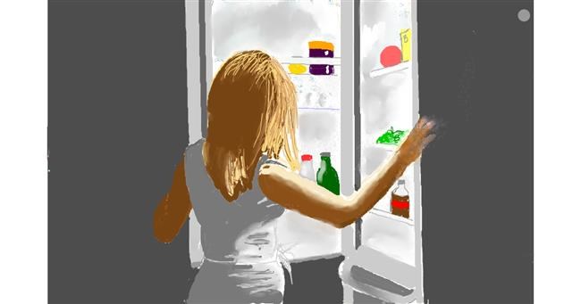 Drawing of Refrigerator by GJP