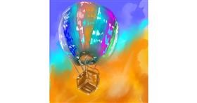 Drawing of Hot air balloon by Philip