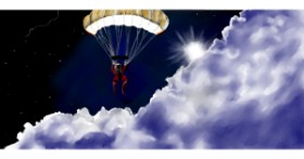 Drawing of Parachute by Çhåching