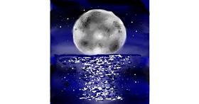 Drawing of Moon by Eclat de Lune