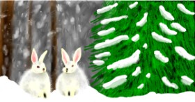 Drawing of Rabbit by Eclat de Lune