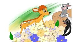 Drawing of Bambi by Randar