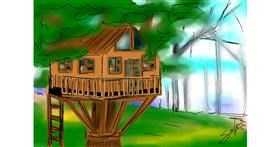 Drawing of Treehouse by Sophie_draw24