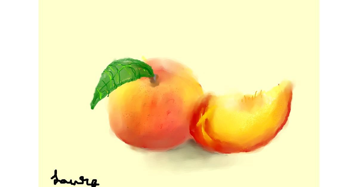 Drawing of Peach by l7o5lnam