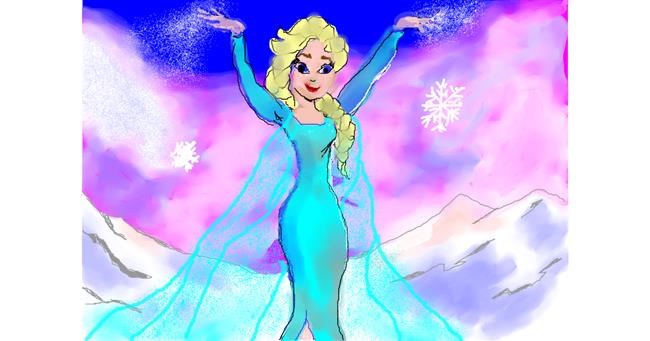 Elsa (Disney)-Zeichnung von Debidolittle