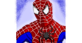 Drawing of Spiderman by Geo-Pebbles