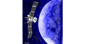 Drawing of Satellite by GreyhoundMama