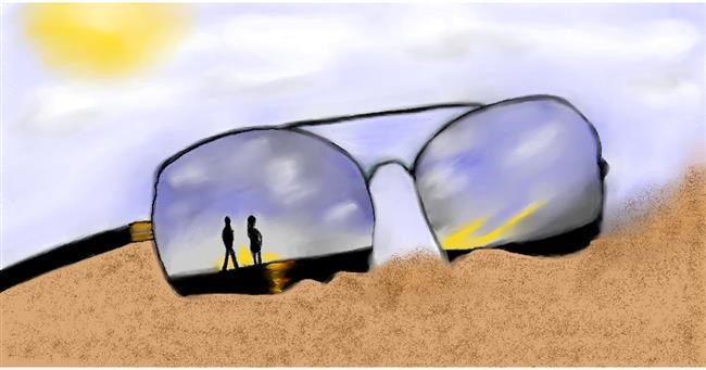 Drawing of Sunglasses by Chaching