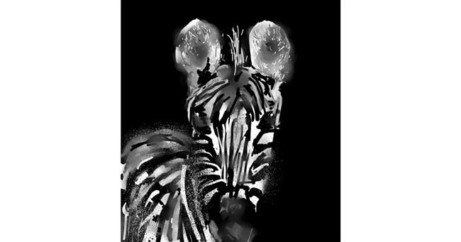 Zebra-Zeichnung von Eclat de Lune