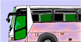 Drawing of Bus by InessA