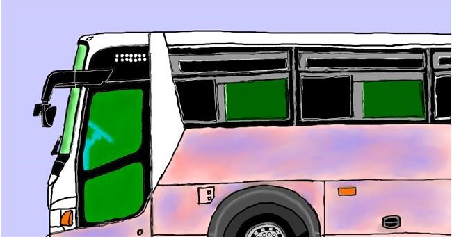 Drawing of Bus by InessA