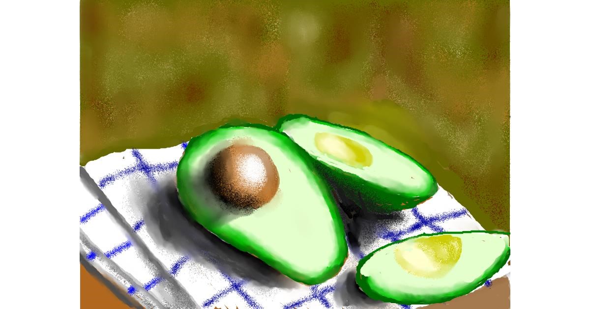 Drawing of Avocado by SAM AKA MARGARET 🙄