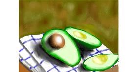 Drawing of Avocado by SAM AKA MARGARET 🙄