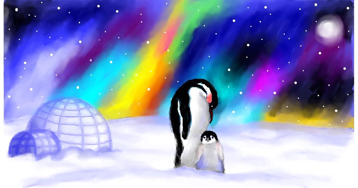 Drawing of Penguin by Eri
