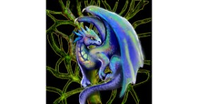 Drawing of Dragon by Leah