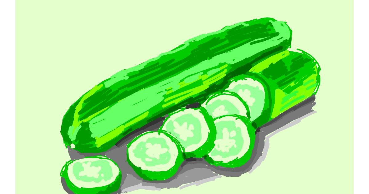 Drawing of Cucumber by RonNNIEE