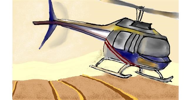 Drawing of Helicopter by Chipakey