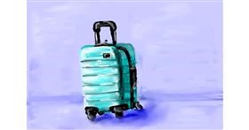 Drawing of Suitcase by Mia