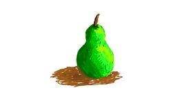 Drawing of Pear by Princess Ella