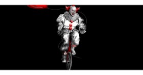 Drawing of Unicycle by Annie