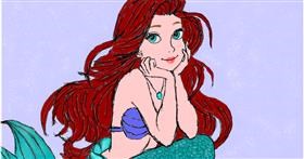 Drawing of Mermaid by InessA