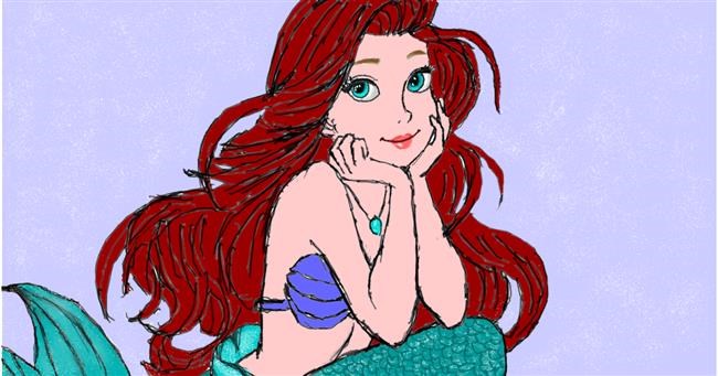 Meerjungfrau-Zeichnung von InessA