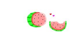 Drawing of Watermelon by uwu