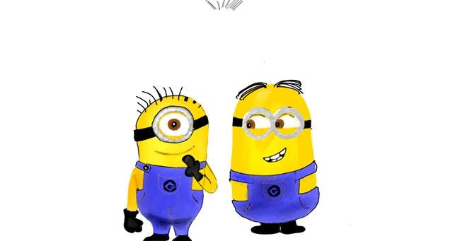 how to draw a minion dave