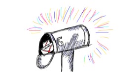 Drawing of Mailbox by marie