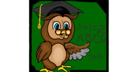 Drawing of Teacher by Gzell