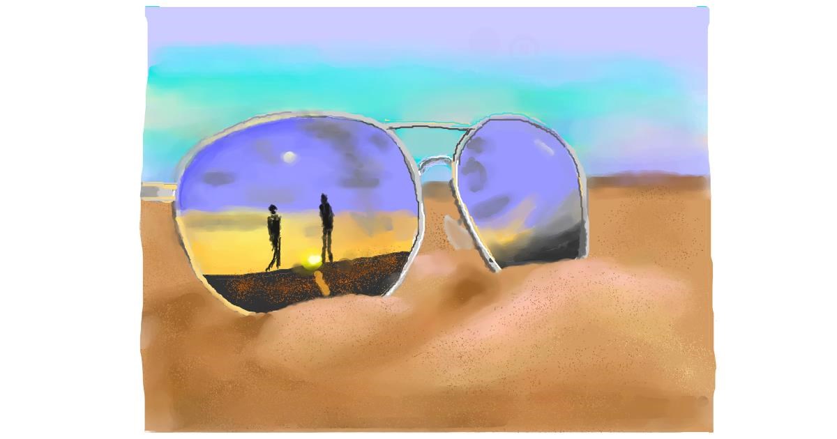 Drawing of Sunglasses by Pinky