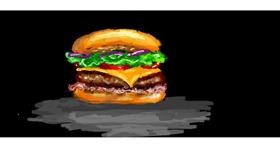 Drawing of Burger by Una persona