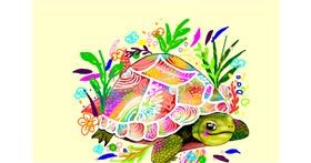 Drawing of Tortoise by RadiouChka