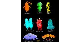 Drawing of Bacteria by GreyhoundMama