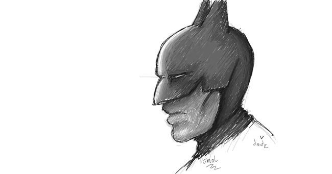 Drawing of Batman by smol