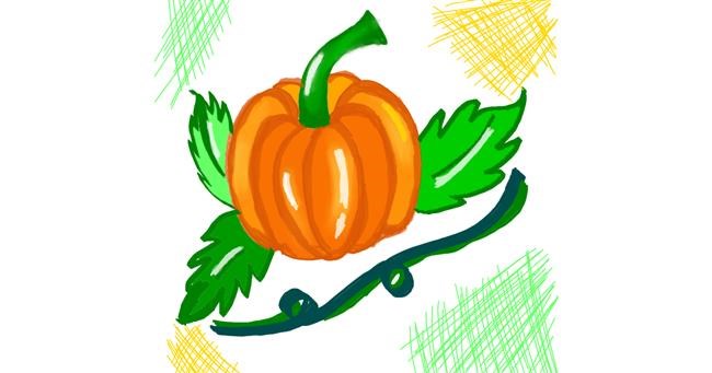 Drawing of Pumpkin by Donkey