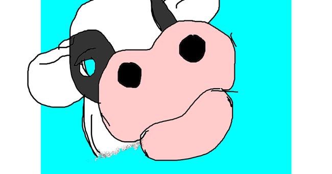 Drawing of Cow by Mary